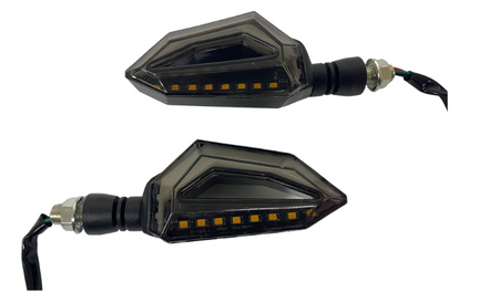 Direccionales Led Para Moto Gel Rojo/ambar Secuencial