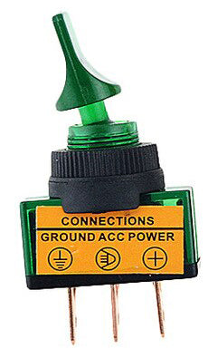 Interruptor 1p Palanca Cort Asw14d Verde