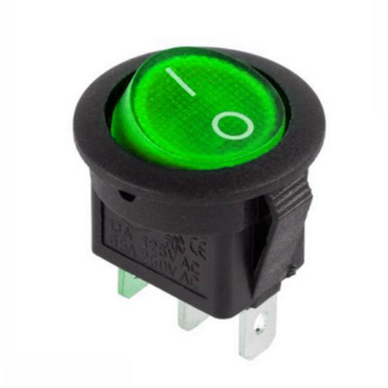 Interruptor 1p Redondo Irs101-8c/d Verde