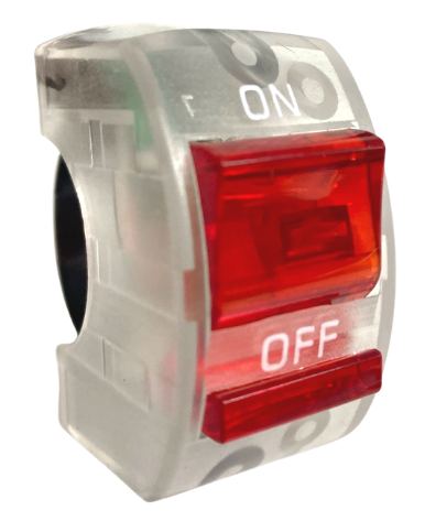 Interruptor P/moto Trasparente C/luz