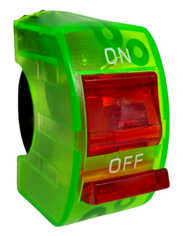 Interruptor P/moto Verde C/luz