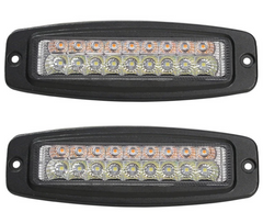Faros 18 Led P/Empotrar Bicolor C/Estrobo