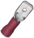 Terminal Aislada T/pala Rojo Cal 22-16 Mdd1.25-250