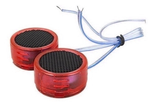 Juego De Tweeters Domo 1" 200w Rojo(2 Pzas)