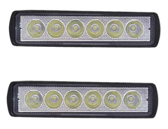 Faros 6 Led Blanco C/Strobo