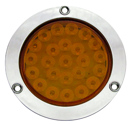 Plafon Redondo 4" 24 Led 2 Funciones Ambar