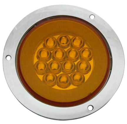 Plafon Redondo 4" 14 Led Gel 4 Funciones Ambar