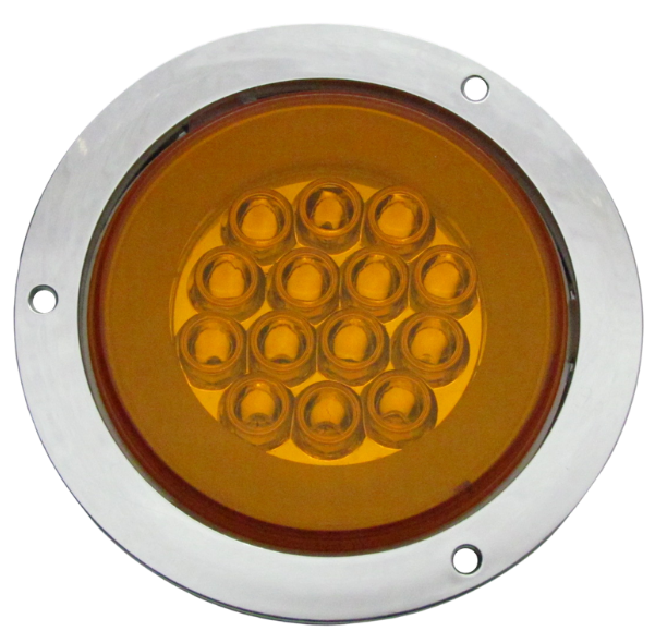 Plafon Redondo 4" 14 Led Gel 4 Funciones Ambar