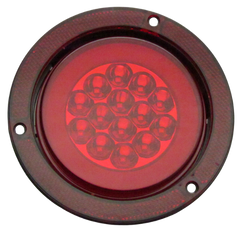 Plafon Redondo 4" Reflejante Gel 14 Led Rojo