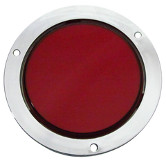 Plafon Redondo 4" Gel 3 Funciones Rojo