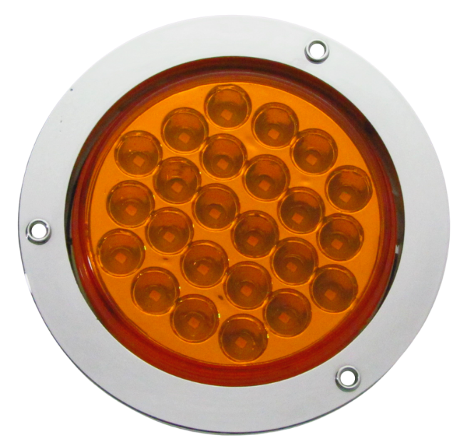 Plafon Redondo 4" 24 Led 2 Funciones Ambar