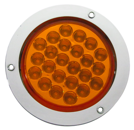 Plafon Redondo 4" 24 Led 2 Funciones Ambar