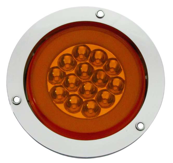 Plafon Redondo 4" 14 Led Gel 3 Funciones Ambar