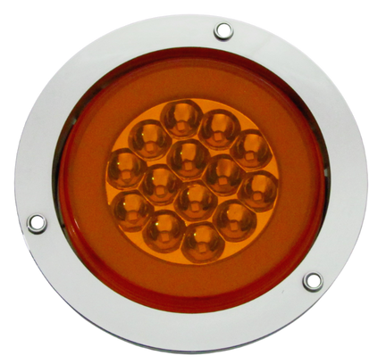 Plafon Redondo 4" 14 Led Gel 3 Funciones Ambar