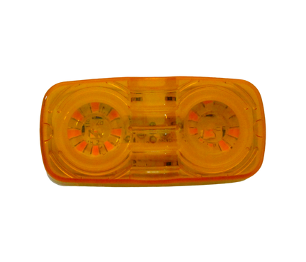 Plafon Doble Optica 18 Led Gel Ambar