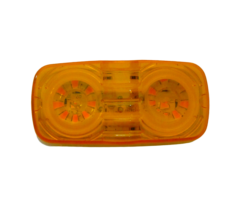 Plafon Doble Optica 18 Led Gel Ambar