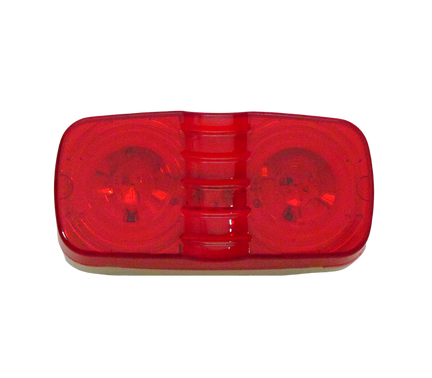Plafon Doble Optica 18 Led Gel Rojo