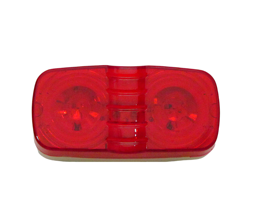 Plafon Doble Optica 18 Led Gel Rojo