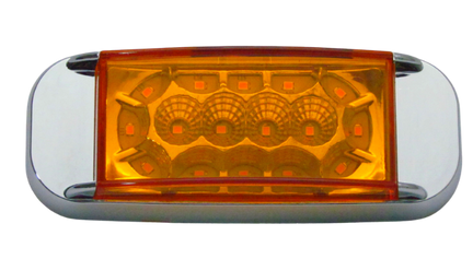 Plafon Lateral 16 Led 2 Funciones Ambar