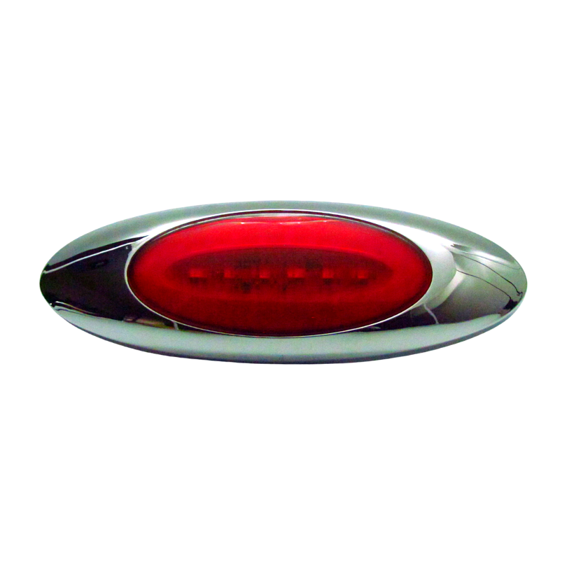 Plafon Lateral 6 Led Gel 2 Funciones Rojo