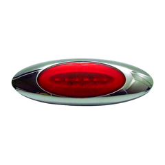Plafon Lateral 6 Led Gel 2 Funciones Rojo