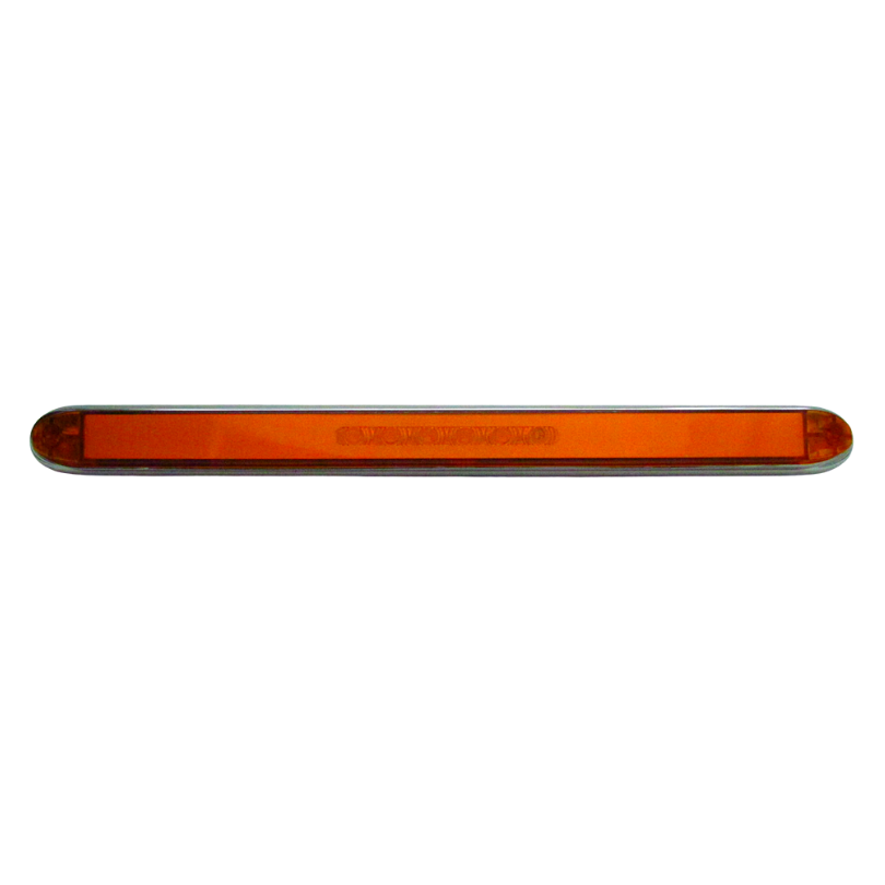 Barra Lateral 4 Led Gel 4 Funciones Grande Ambar