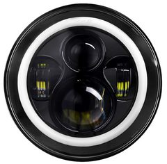 Faro Redondo Led 7" Con Drl Y Direccional