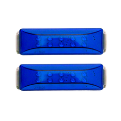 Plafon Lateral 10 Led 3 Funciones Azul