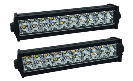 Barras 7" Slim 20 Led Blanco/ambar Estrobo