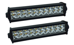 Barras 7" Slim 20 Led Blanco/Ambar Estrobo