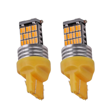 Focos Led 3157 45 Led Ambar Canbus