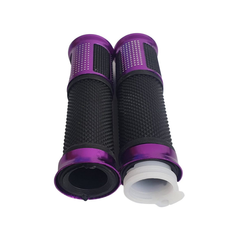 Puños Para Moto Aluminio Morado