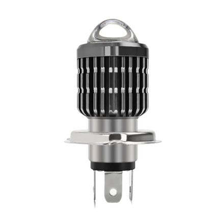 Foco Led P/moto H4 Lupa Blanco/ambar