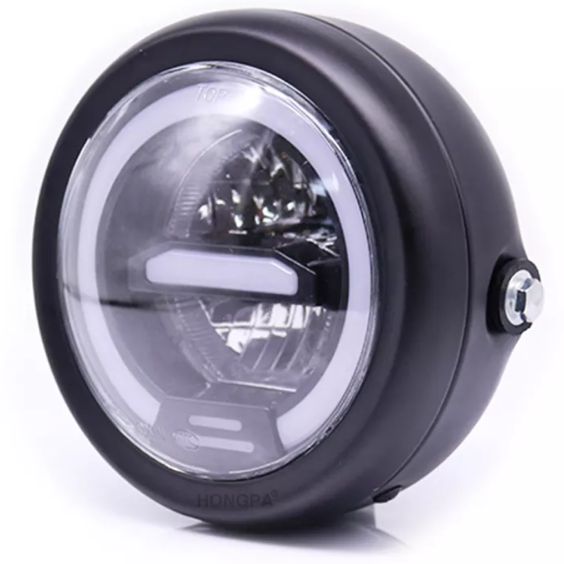 Unidad Led Principal Para Motocicleta 6" C/drl Blanco
