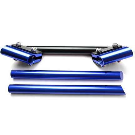 Manubrio Metalico Azul 3 Pzas P/moto Italika