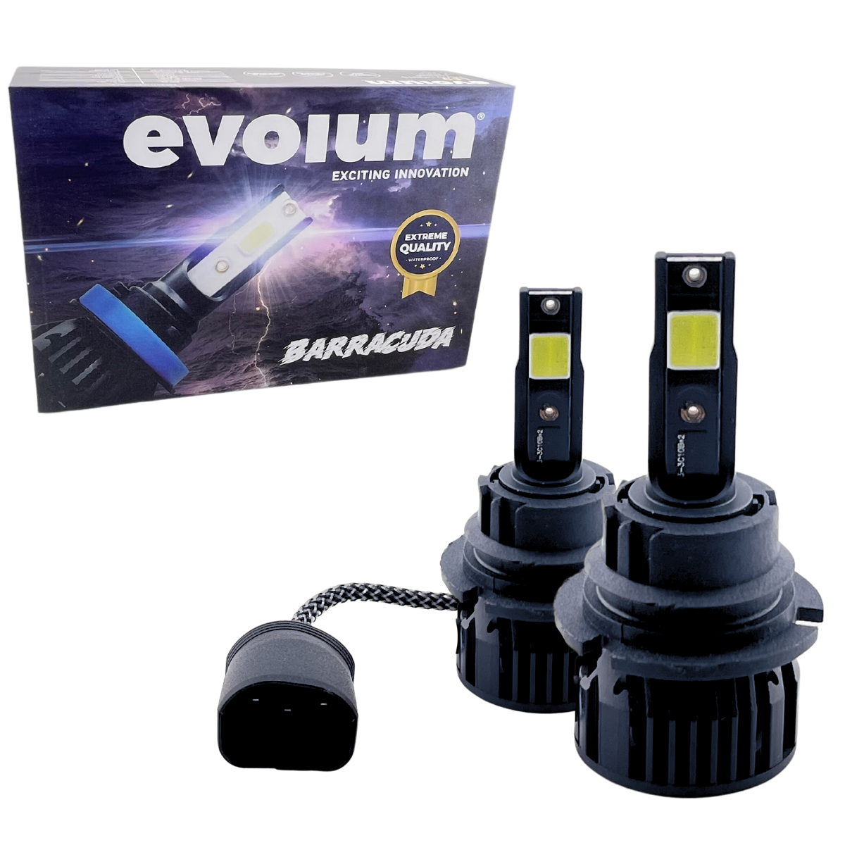 Focos Led 9007 Evolum Barracuda