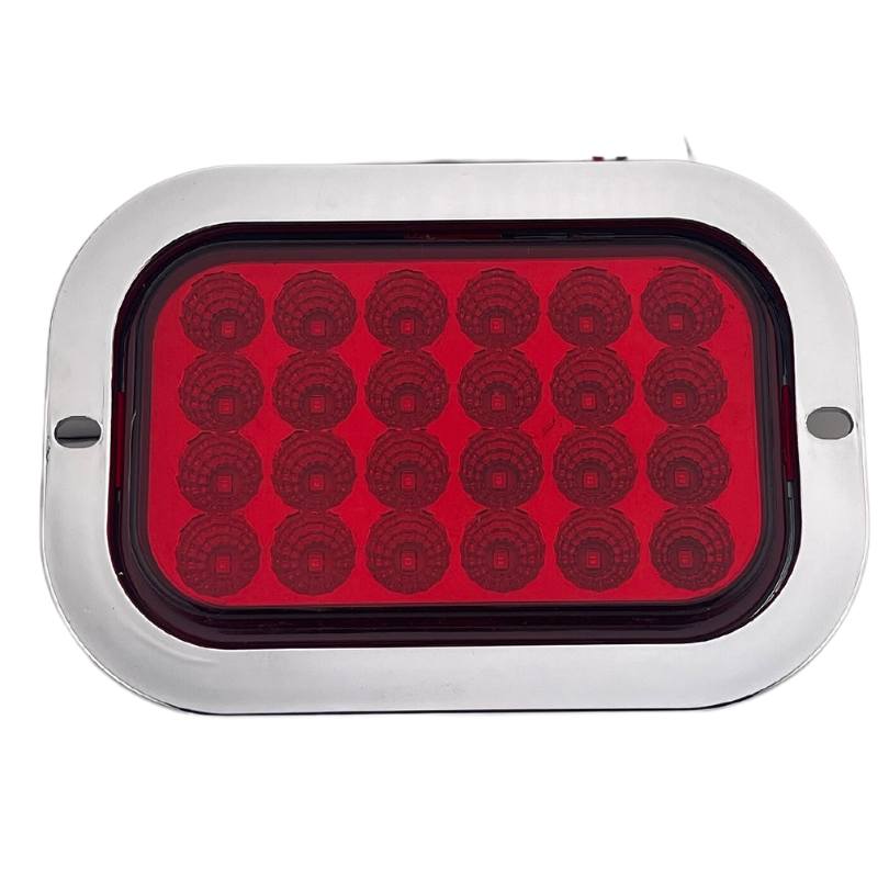 Plafon 24 Led Tipo Gro-rim Rojo C/estrobo