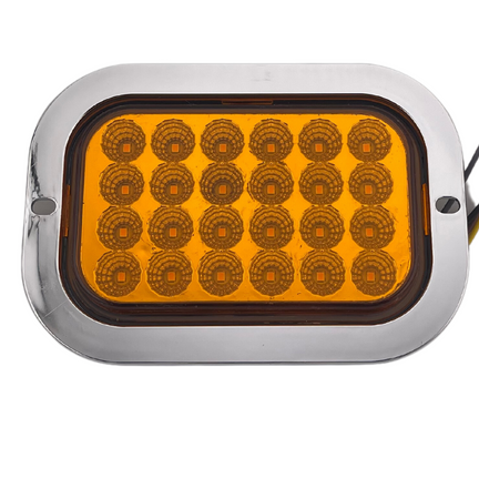Plafon 24 Led Tipo Gro-rim Ambar C/estrobo