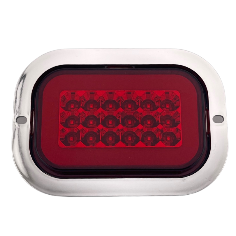 Plafon Led Tipo Gro-Rim Gel Rojo C/Estrobo