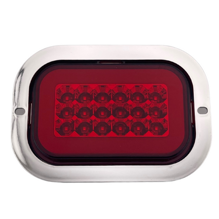 Plafon Led Tipo Gro-rim Gel Rojo C/estrobo
