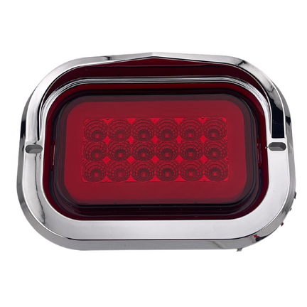 Plafon Led Cachucha Tipo Gro-rim Gel Rojo C/estrobo