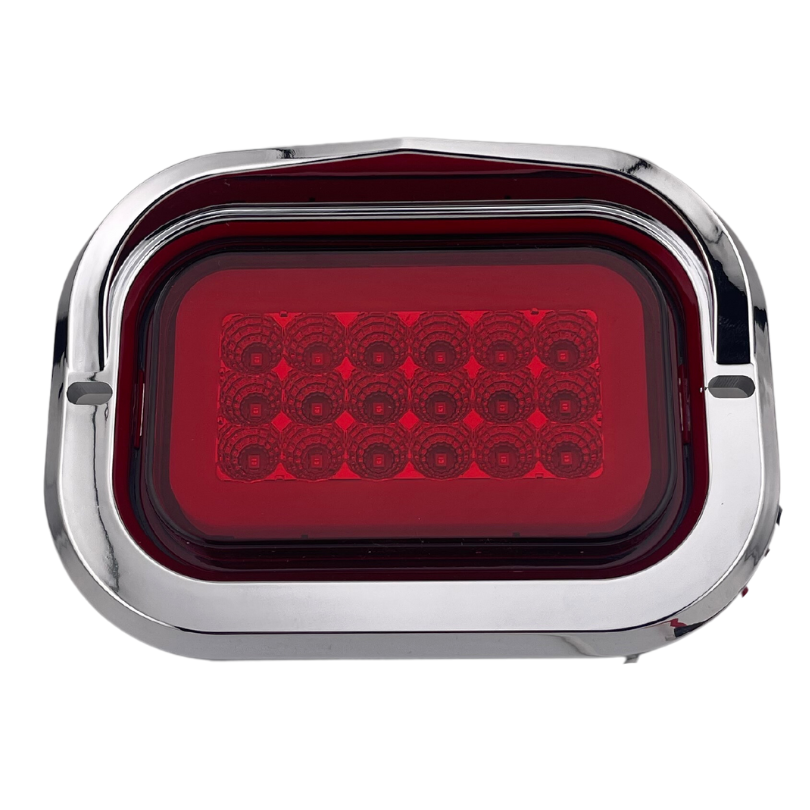 Plafon Led Cachucha Tipo Gro-Rim Gel Rojo C/Estrobo