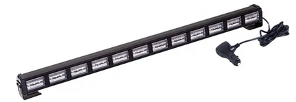 Barra De Led 23" 36w 19 Funciones+cambio De Color Blanco/ambar
