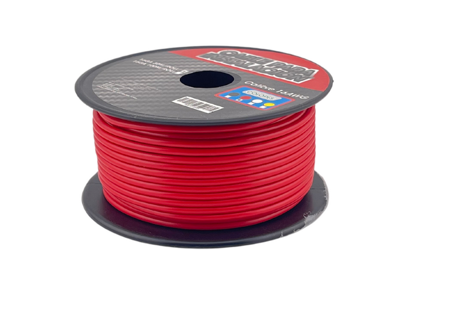 Cable Para Instalacion Cal. 16 Rojo Rollo 30mts