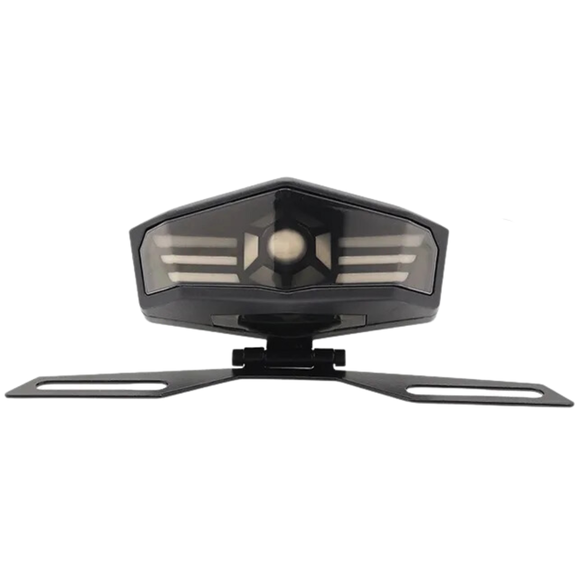 Stop Universal P/Motocicleta Luz Azul, Rojo Y Direccional Ambar Con Luz De Placa Y Funciones T5206Bl