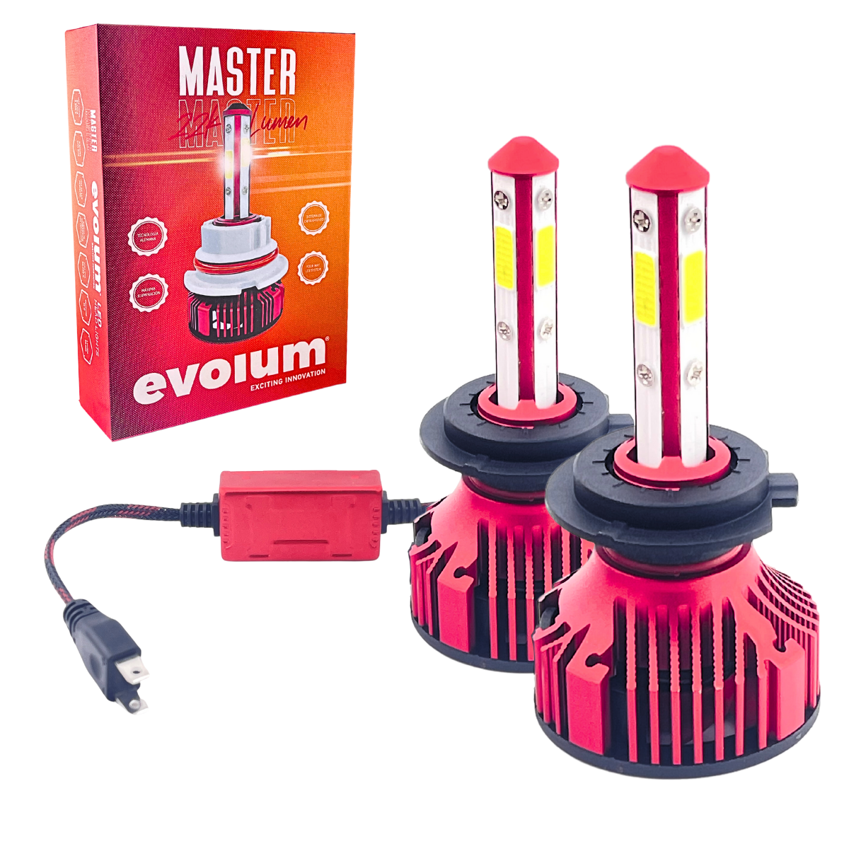 Focos Led H7 Evolum Master 4 Caras