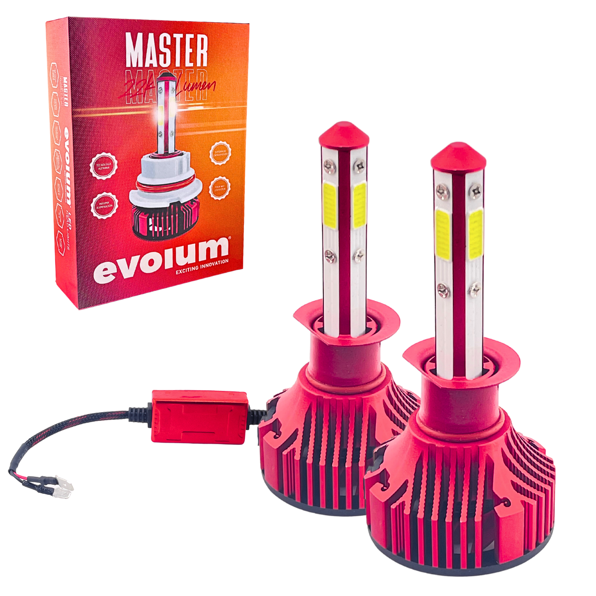 Focos Led H1 Evolum Master 4 Caras