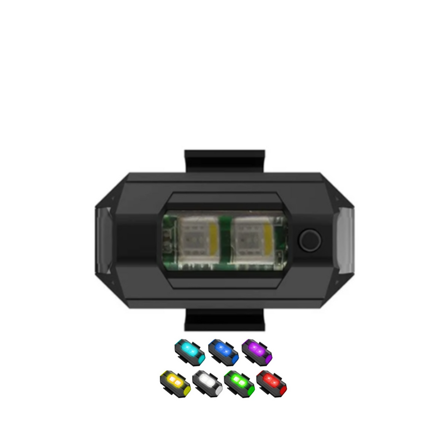 Luz Led Rgb Con Estrobo Recargable Universal