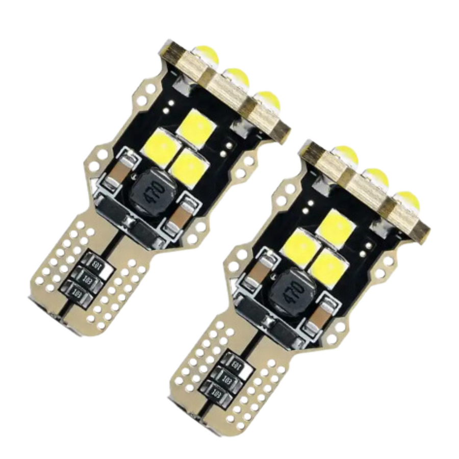 Focos T10 9 Led Canbus Ambar