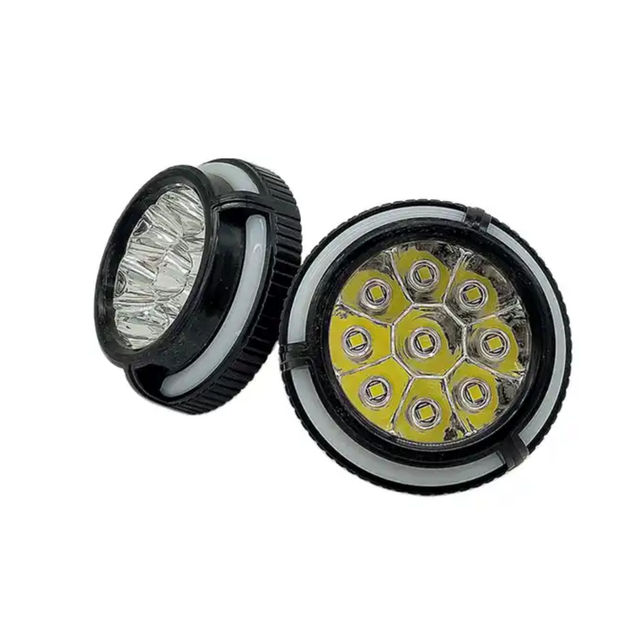 Faro Led P/moto Luz Blanca Con Drl Rgb Plastico